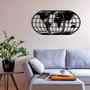 Wallity World Map 11 Negro